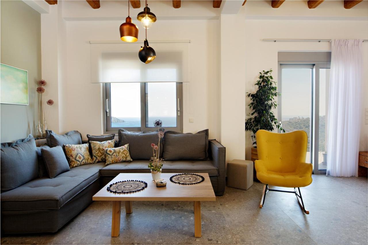 Almond Cottage With A Sea View Above Plakias Exterior photo